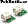 USB adapterkort med fyrkantig honkontakt
