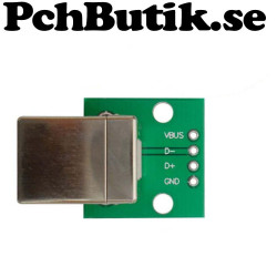NYTT PÅ LAGER . USB-05 USB turn DIP adapter plate female head socket DIP Type B