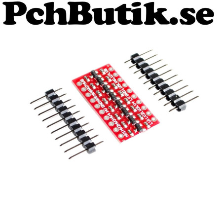 8 bitars dubbelriktad nivåomvandlare för elektronik