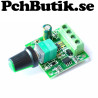 NYTT PÅ LAGER. DC 1.8V-12V 2A PWM Low Voltage Motor Speed Controller Adjust
