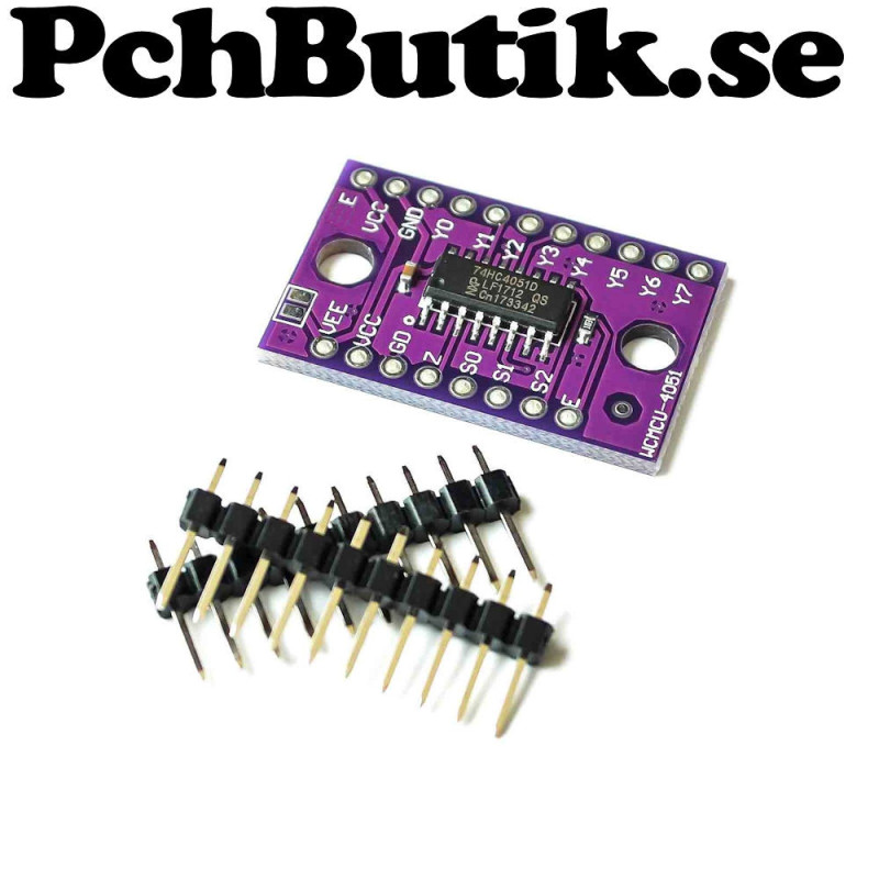 74HC4051 analog multiplexer modul 8 kanaler
