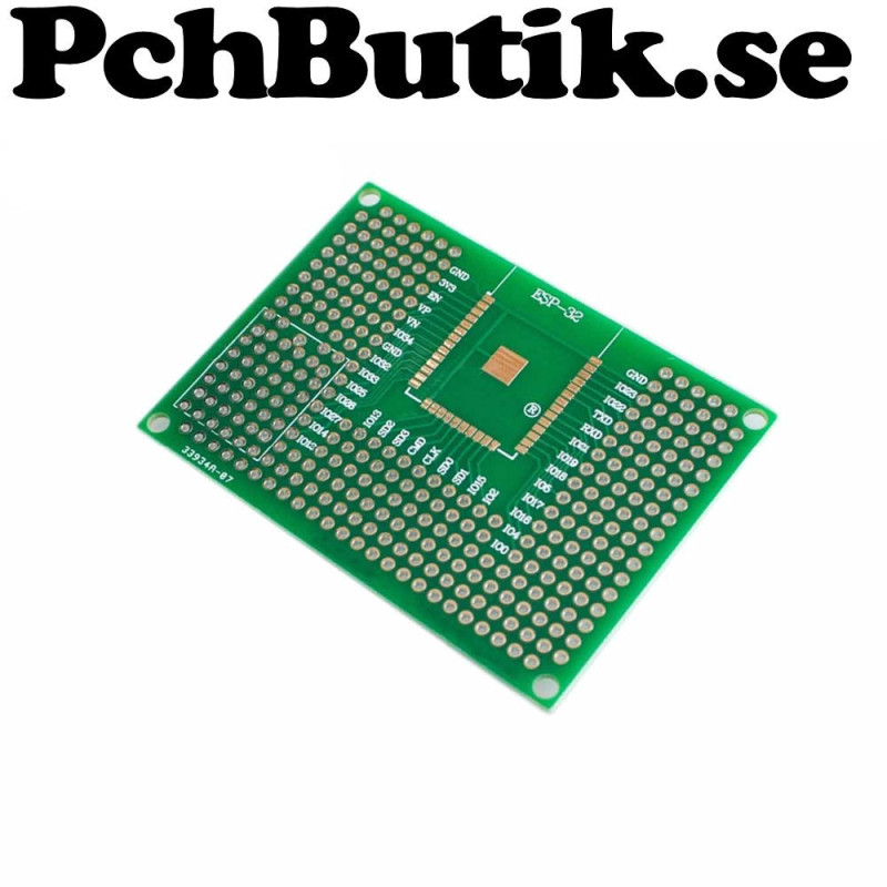 Prototyp kort för ESP12 och ESP32 castellated modul