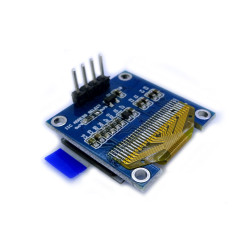 OLED display 0.96 tum,med 128x64 vita pixlar. I2C SSD1306