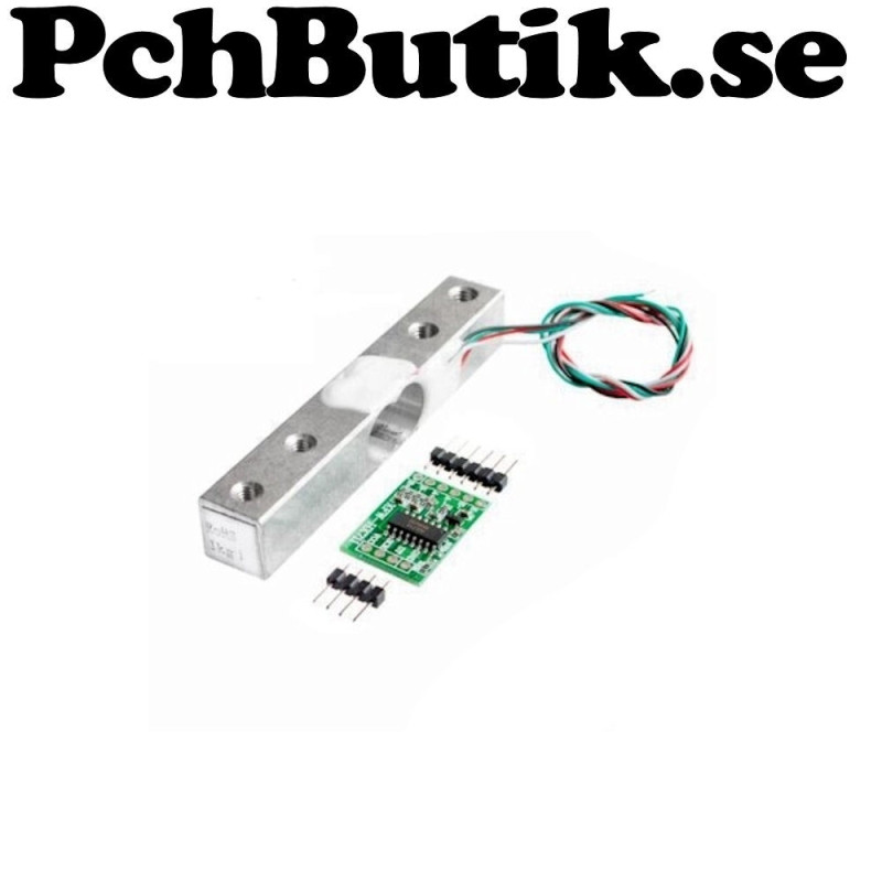 20 kg load cell with HX711 module for measurement