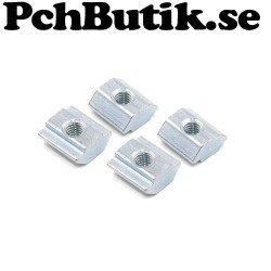 4 st. T Sliding Nut Block Square Nuts 2020. MEK