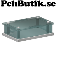 nanoLåda i akrylplast och PVC. Kompett med lock, sidor och skruv.