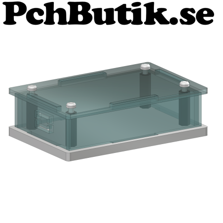 nanoLåda i akrylplast och PVC. Kompett med lock, sidor och skruv.