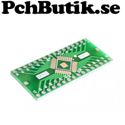 QFP-32, 0.65, 0.8 adapter breakout kort till DIP
