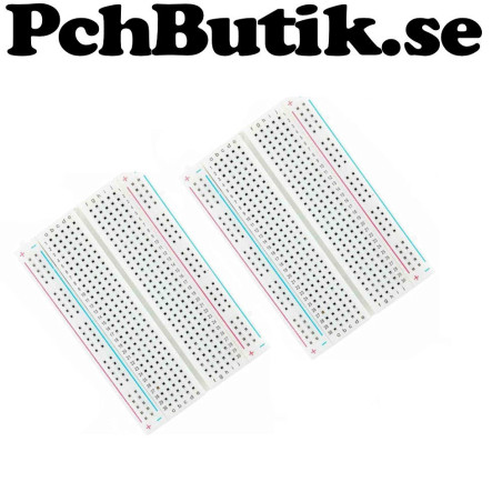 2-Pack Kopplingsdäck Breadboard Protoboard 400 punkter