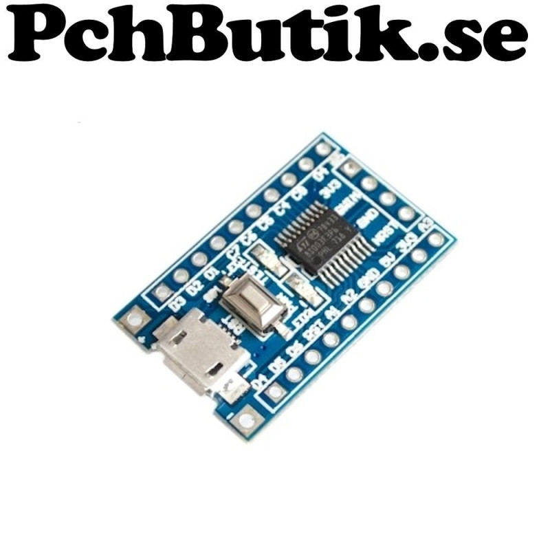 MCU-Kort med STM8 S003F3 processor. MCU-Kort med STM8 S003F3 processor.