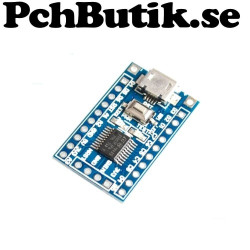 MCU-Kort med STM8 S003F3 processor.
