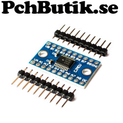 8 kanals nivåomvandlare TXS0108E för 3.3V och 5V