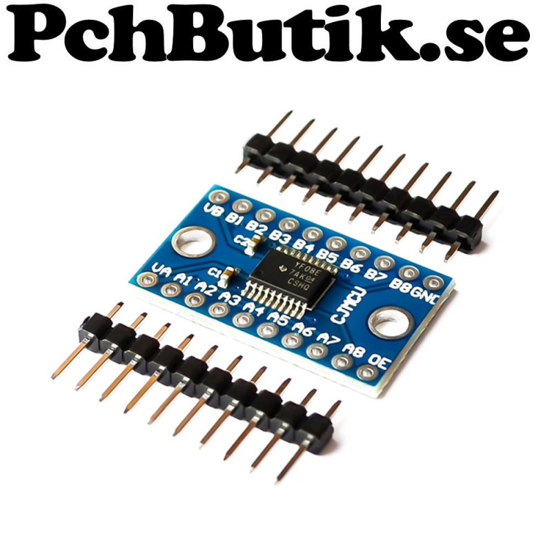 8 channel level converter TXS0108E for 3.3V and 5V