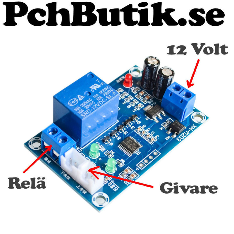 Automatic water level controller relay module for tank control