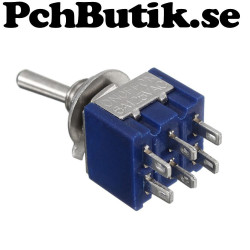 MTS 203 miniature toggle switch 6 pin on on