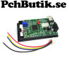 Panel mätare Amperemeter LCD (minus)-1.999till (plus)+1.999. Blå belysning.