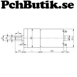 12V 12RPM Rotate Speed Reduction Electric DC Geared Motor JGA25-370
