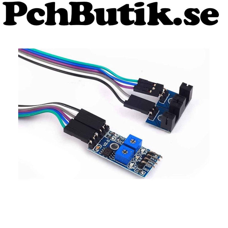 2 kanal spår optisk sensor modul med justering