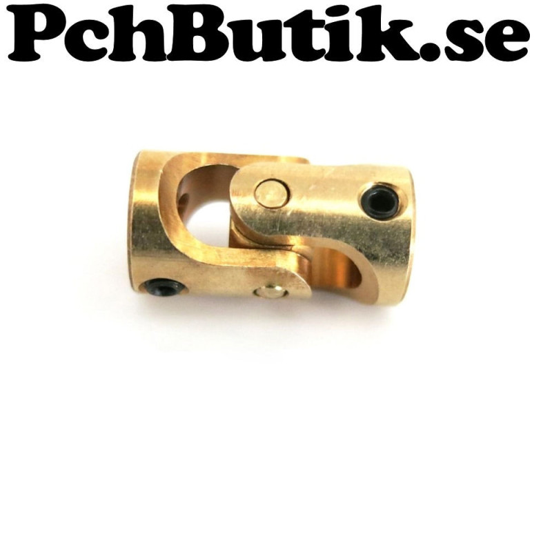 Mini universalkoppling mässing 3 mm till 3 mm axel