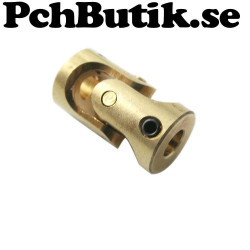 Mini universalkoppling mässing 3 mm till 3 mm axel