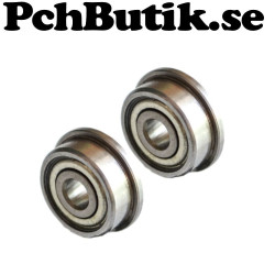 Flanged ball bearing in chrome steel for 3D printers