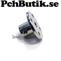 Steel flange coupling for shaft 3 mm