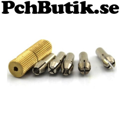 Borrchuck kit för 3.17 mm motoraxel med fem hylsor