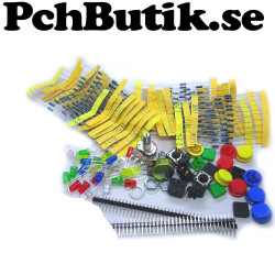 Komponentsats, lite av många. Passar Arduino