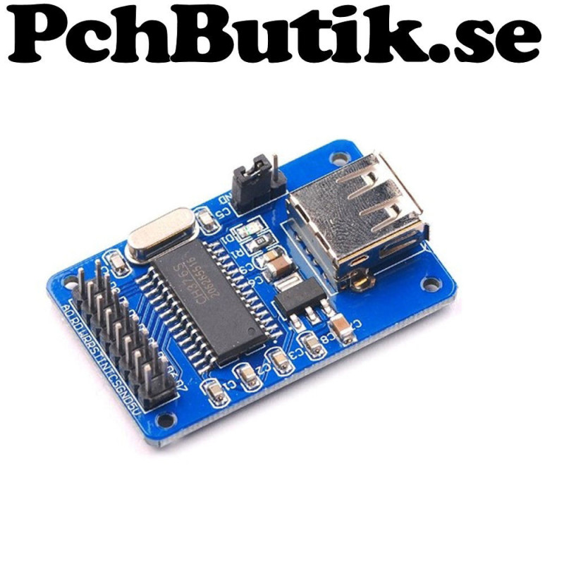CH376S USB läs och skriv modul med SPI och seriell kommunikation