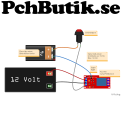 12 Volt relä. Optiskt isolerad signal. passar bil, båt och husvagn REL99