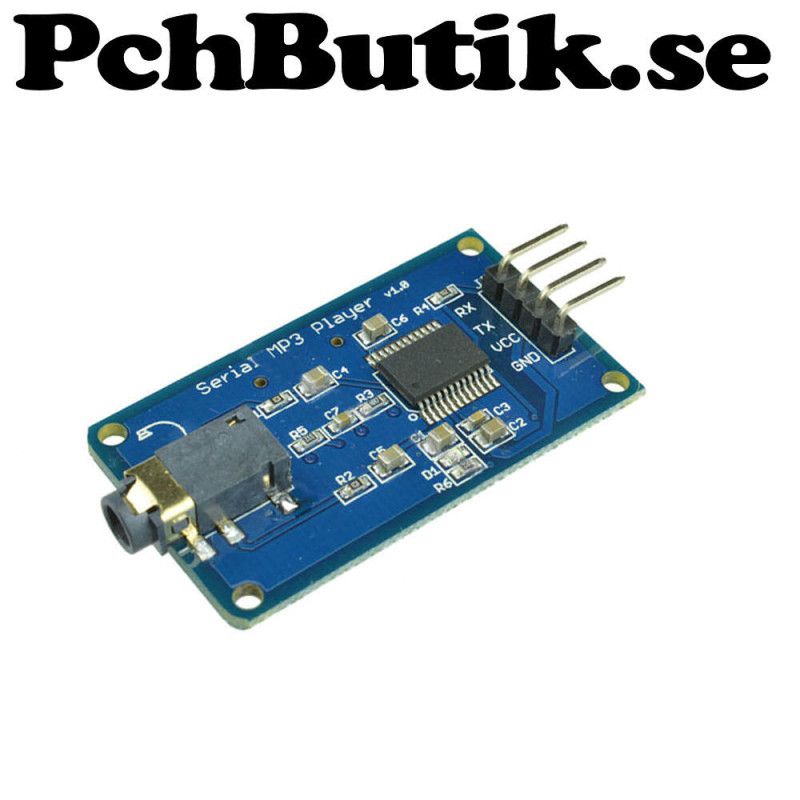Mp3 Spelare med RS232 interface, passar Arduino