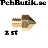 2 st. Munstycke 0.3mm passar till 3D skrivare. MK7, MK8