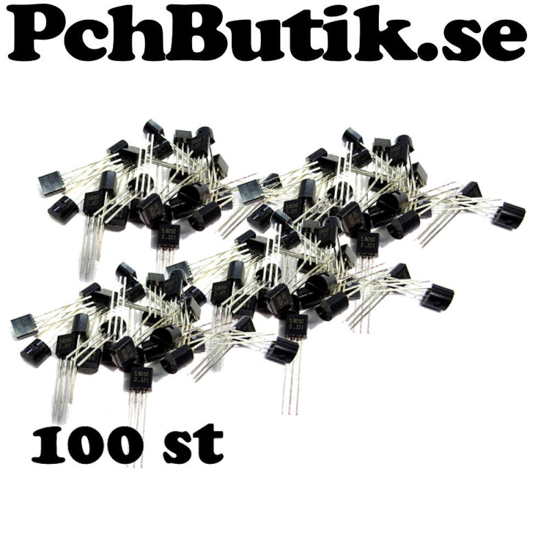 100 st Transistorer S8050 100 st Transistorer S8050