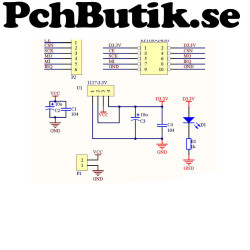 2st Adapter från 5 Volt till 3.3Volt för NRF24L01. OBS 2st