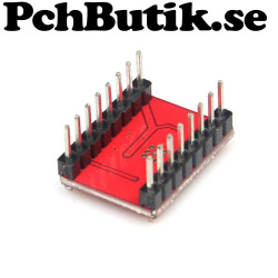 Stegmotor drivare A4988 lödd stift, passar 3D-skrivare RepRap Polulus 3DP