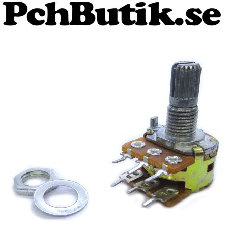 Potentiometer dubbel 2x10K Ohm Linjär