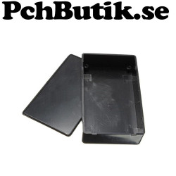 Inbyggningslåda 100x60x25mm Svart. Låda, box