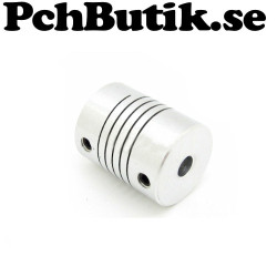 Axel adapter 5 till 10, 10 till 5mm med flex. MEK