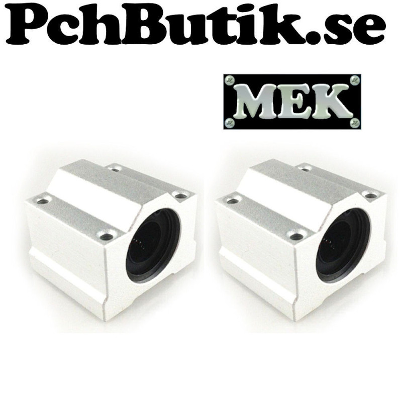 2 st. Linjärt glidblock för 8mm axel. kullager. MEK 2 st. Linjärt glidblock för 8mm axel. kullager. MEK