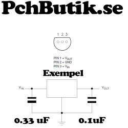 10 st. IC L78L33 spänningsregulator 3.3 Volt, 78L33