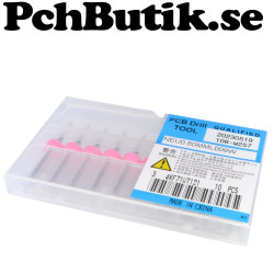 10 pack, Borr 0.8mm för kretskort