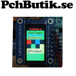 0.96 tum, fullfärgs skärm 80x160 pixel
