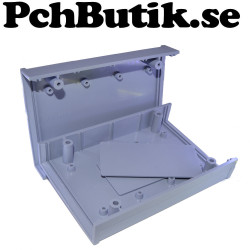 Inbyggnadslåda i plast med frontpanel