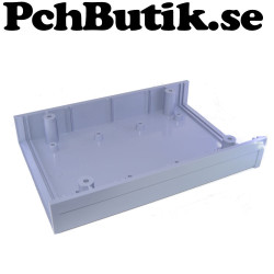 Inbyggnadslåda i plast med frontpanel