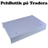 Inbyggnadslåda i plast med frontpanel