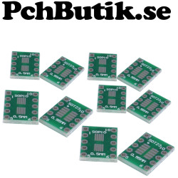 10-pack, SOT23 SOP-10pinnar till 2.54 mm