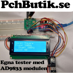 AD9833 DDS Signal Generator och SPI potentiometer