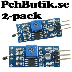 2-pack. Digital temperatur sensor modul 3.3 till 5 Volt.