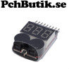 Lågspänningslarm för Lipo batteri 2-8S Celler