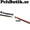 10-pack. Liten vit lysdiod med kabel